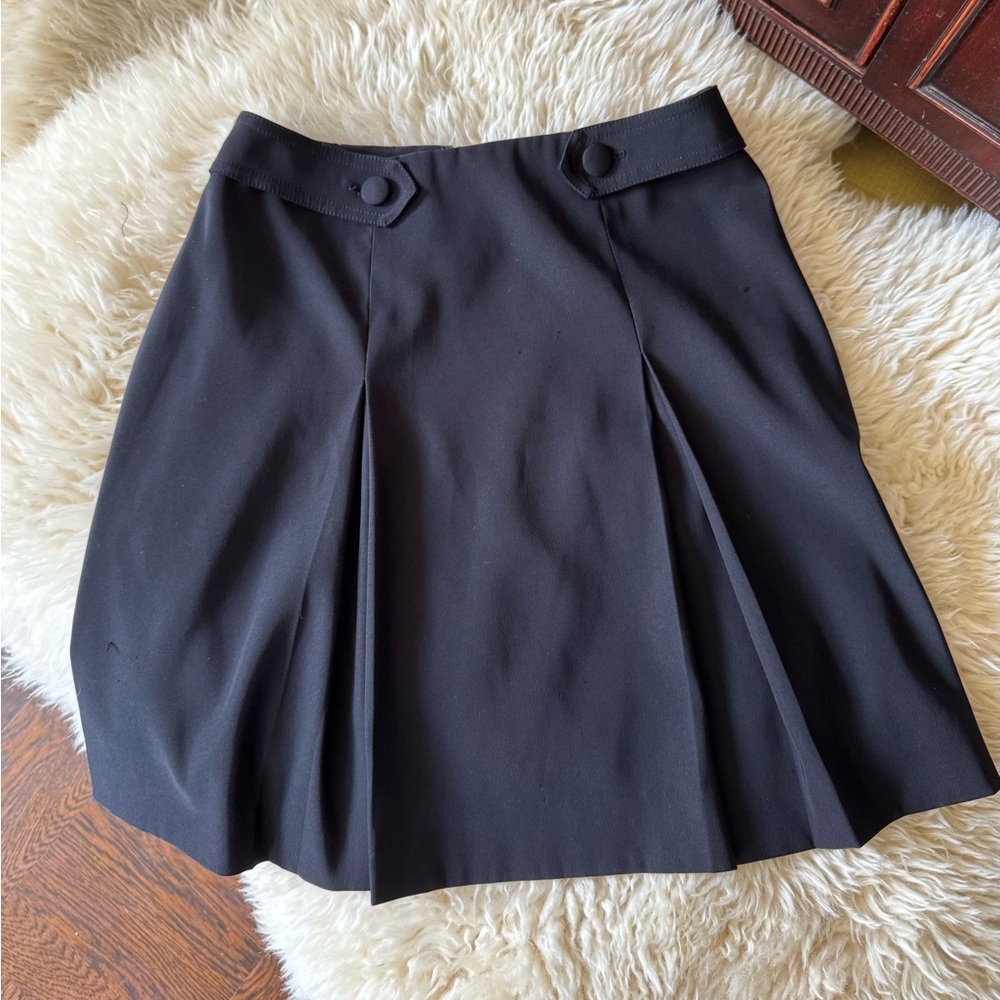 Y2K Cache Alberto Makali Black Pleated Women's Skirt mini skirt 90s